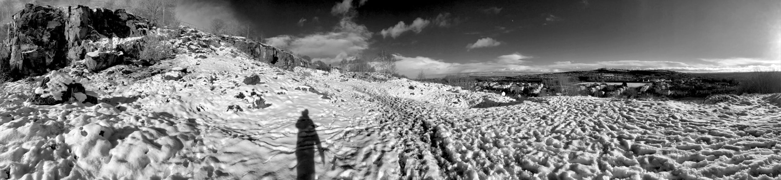 Baildon Cliff Snow and Sun