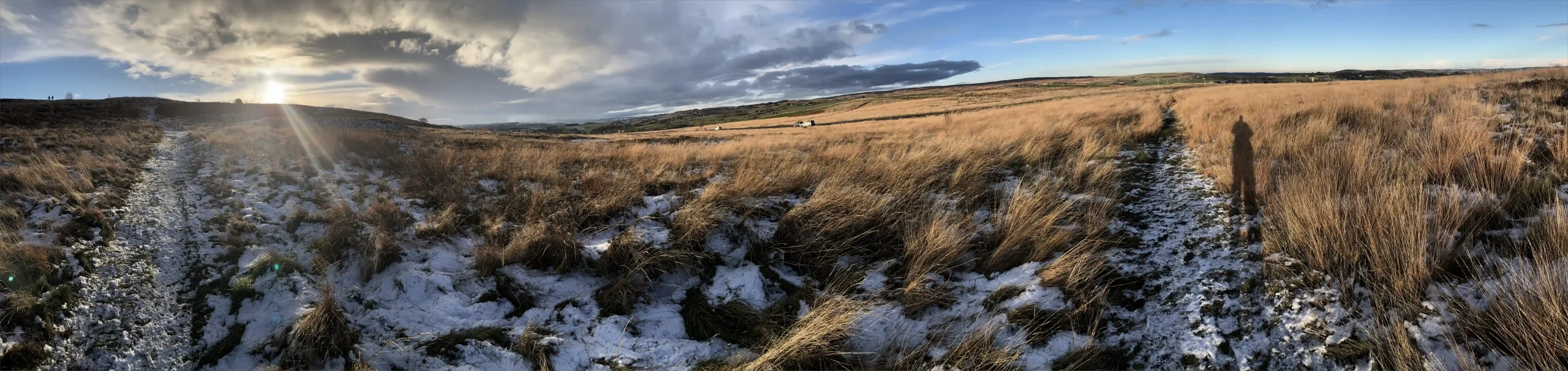 Baildon Moor with Snow and Shadow